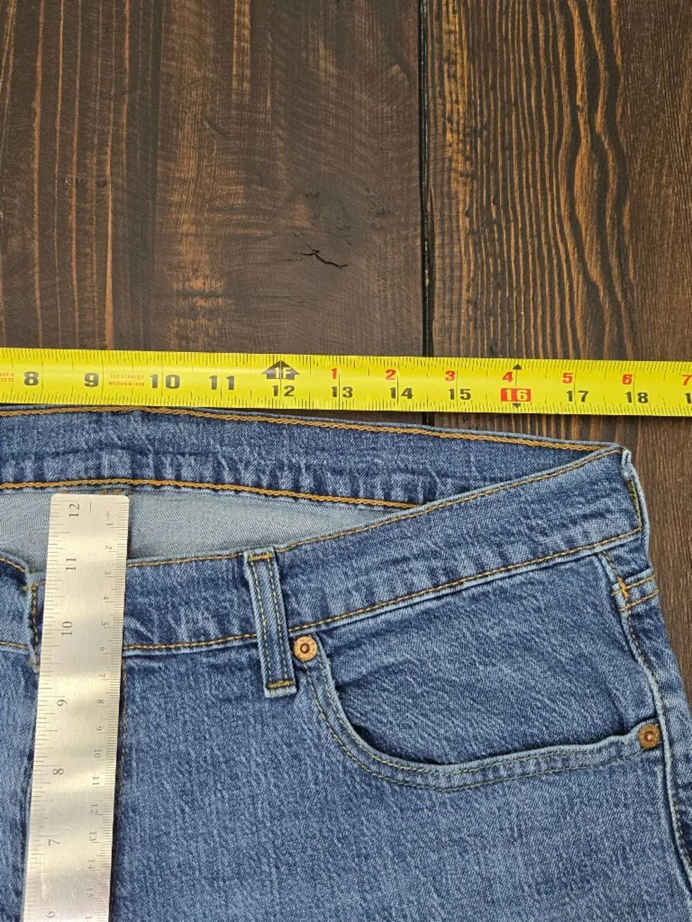 Levis 541 Athletic Taper Jeans Mens 36x34 (Fits 36x33) Blue Stretch Denim Pants